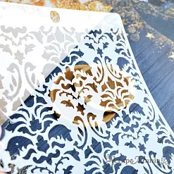 Трафарет 15х18 см "Фономикс. Новогодний. Дамаск" (ScrapMania)