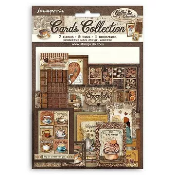 Набор карточек "Coffee & Chocolate", 13 шт (Stamperia)