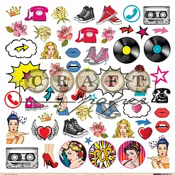 Бумага "Поп-арт. Картинки" (CraftPaper)