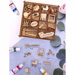 Набор деревянных украшений "Детский 2" (Орландо)