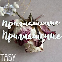 Набор украшений из чипборда "Приглашение 1041" (Fantasy)