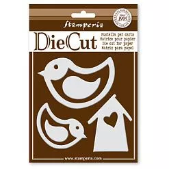 Нож "Птички и домик", 9,5х7 см (Stamperia)