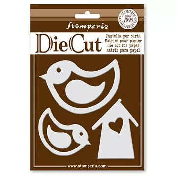 Нож "Птички и домик", 9,5х7 см (Stamperia)