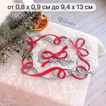 Нож "Сказка на Новый Год. Рамка из ленты", 9,4х13 см (ScrapMania)