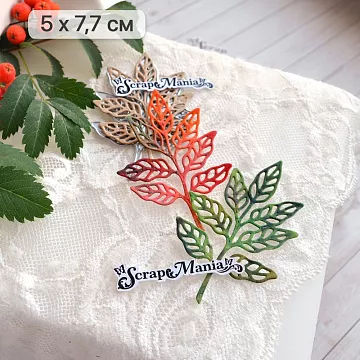 Нож "Листья леса. Лакрица", 5х7,7 см (ScrapMania)