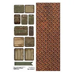 Лист с картинками 10х30 см "Радость Победы. Таблички" (ScrapMania)