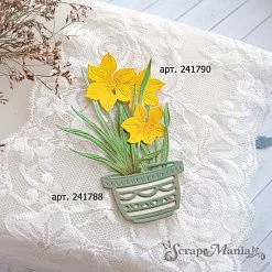 Нож "Первоцветы. Нарциссы", 7х10 см (ScrapMania)