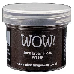Пудра флоковая "Dark brown. Темно-коричневая" (WOW)