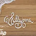 Чипборд "С 8 марта - 35", 7х3,7 см (Просто небо)