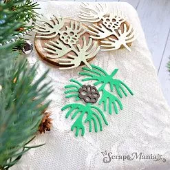 Нож "Ветка кедра с шишкой", 4,8х7 см (ScrapMania)