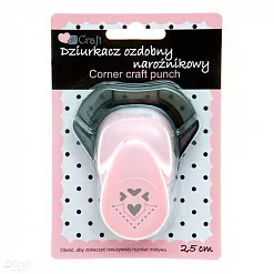 Дырокол Dalprint угловой 2,5 см "Сердечки 2" (Dalprint)