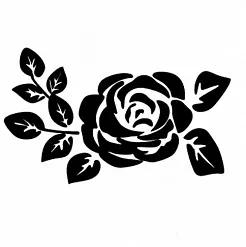Штамп "Роза силуэт" (Студия "Елена")