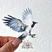 Набор высечек из ткани "Взмах крыла", 23 шт (RozeFlowers)