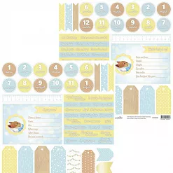 Бумага 30х30 см "Лесные истории. Мальчик. Теги" (Scrapodelie)