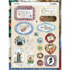 Набор высечек из плотного картона А4 "Sherlock Holmes" (Bee Shabby)