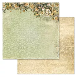 Набор бумаги 30,5х30,5 см "Затерянная среди роз", 12 листов (ScrapMania)