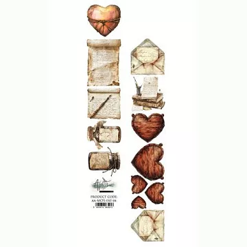 Бумага 6х30 см "Memory of Spring 04. Для вырезания" (Alchemy of Art)