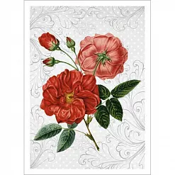 Тканевая карточка "Оранжерея. Шиповник" (ScrapMania)