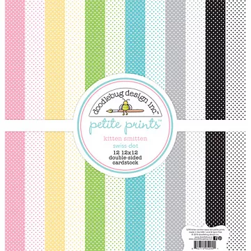Набор бумаги 30х30 см "Kitten smitten. Фоновый", 12 листов (Doodlebug)