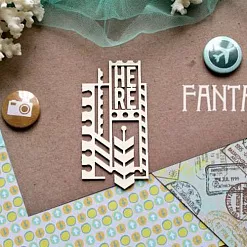 Украшение из чипборда "Путешествие 855" (Fantasy)