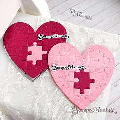 Нож "Пазл. Сердце", 10х10,2 см (ScrapMania) Нож "Пазл. Сердце", 10х10,2 см (ScrapMania)