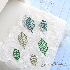 Нож "Листья", 4,6х4,3 см (ScrapMania)