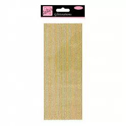 Набор наклеек 10х24 см "Полоски", цвет золотистый (DoCrafts) Набор наклеек 10х24 см "Полоски", цвет золотистый (DoCrafts)
