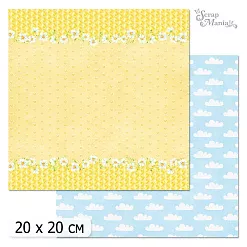 20х20 Бумага "Пчелки. Дизайн 5" (ScrapMania) 20х20 Бумага "Пчелки. Дизайн 5" (ScrapMania)
