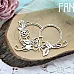 Украшение из чипборда "Две круглые рамки с розами" (Fantasy)