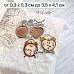 Нож "Сквозь года. Будильник", 3,5х4,1 см (ScrapMania)
