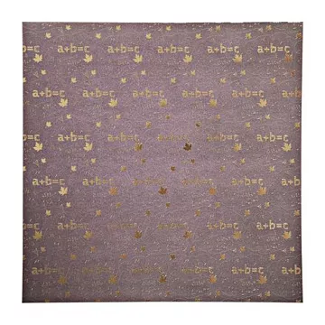 Бумага с фольгированием "Формулы" (АртУзор)