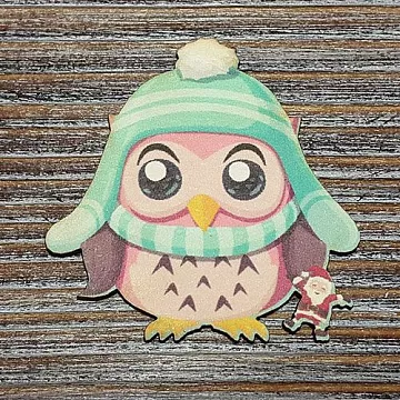 Украшение из цветного чипборда "Сова 4" (Благолис)