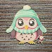 Украшение из цветного чипборда "Сова 4" (Благолис) Украшение из цветного чипборда "Сова 4" (Благолис)