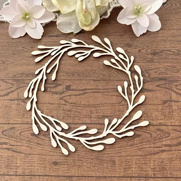 Чипборд "Веночек из простых веточек" (LeoMammy)