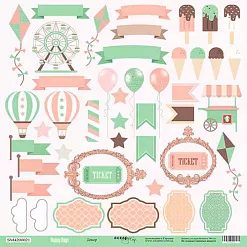 Бумага "Happy Days. Декор" (Скрапмир)