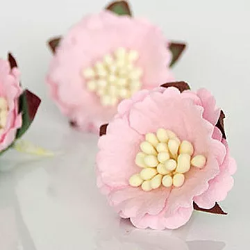 Цветок китайского пиона "Крупные тычинки. Светло-розовый", 4,5 см, 1 шт (Craft)