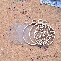 Шейкер "Фономикс. Новогодний. Елочный шар ажурный маленький", 6х7,2 см (ScrapMania) Шейкер "Фономикс. Новогодний. Елочный шар ажурный маленький", 6х7,2 см (ScrapMania)