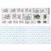 Лист с картинками 10х30 см "Новогодние гномы. Марки" (ScrapMania)