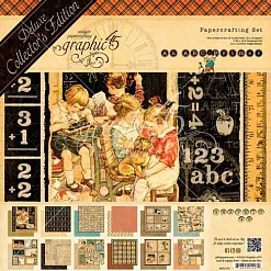 Набор бумаги 30х30 см "ABC primer. Букварь", 24 листа (Graphic 45)