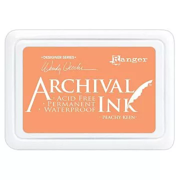 Водостойкая перманентная подушечка Archival Ink Peachy Keen Персиковый (Ranger)