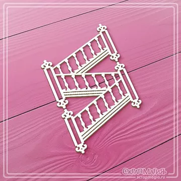 Чипборд "Торжество. Парадная лестница 4", 5х7,7 см (СкрапМагия)