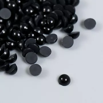 Набор полужемчужин "Чёрный", 0,6 см (АртУзор)
