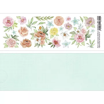 Лист с картинками 10х30 см "Цветочные композиции 2" (ScrapMania)