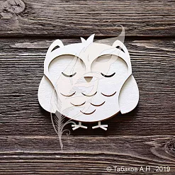 Заготовка для тиснения "Совенок" (ArtLines) Заготовка для тиснения "Совенок" (ArtLines)