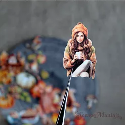 Набор высечек из ткани "Художница Осень", 30 шт (ScrapMania) Набор высечек из ткани "Художница Осень", 30 шт (ScrapMania)