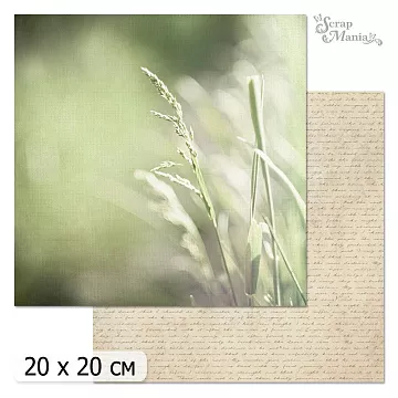 20х20 Бумага "Родная. Дизайн 1" (ScrapMania)
