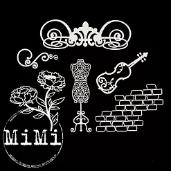 Набор украшений из чипборда "Винтаж. Интерьер" (MiMi Design)