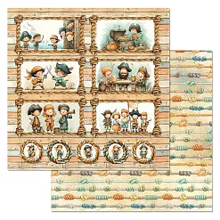 Бумага "Маленький пират. Морские узлы" (ScrapMania) Бумага "Маленький пират. Морские узлы" (ScrapMania)