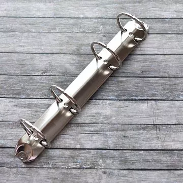 Кольцевой механизм, 4 кольца, внутренний диаметр 35 мм, длина 21 см, цвет серебро