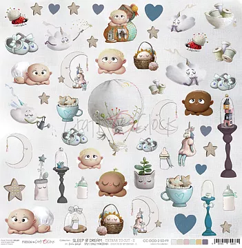 Бумага "Sleep & Dream 2. Картинки для вырезания" (CraftO'clock)